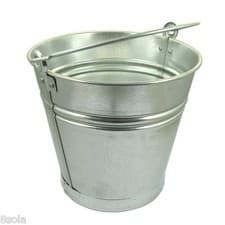 Image of 10/12/15L Heavy Duty Galvanised Steel Metal Bucket Water Coal Fire Greenhouse