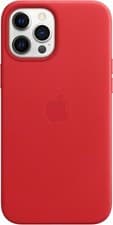 Image of Official Genuine Brand New Apple iPhone 12 Pro Max Leather Case MagSafe Scarlet