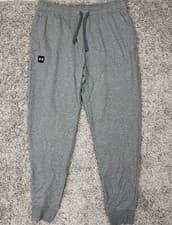 Image of NWT Mens Under Armour Rival Fleece Joggers Loose Fit Grey Size XL