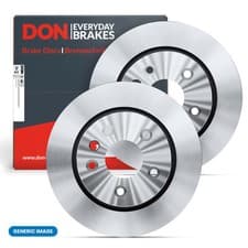 Image of 2x Brake Discs Front Internally Vented Fits Chevrolet Opel Vauxhall DON PCD10152