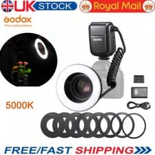 Image of Godox MF-R76 Macro Ring Flash LED Light Close Up Speedlite For DSLR Camera