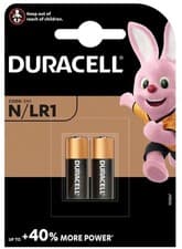 Image of Duracell N LR1 MN9100 Alkaline Battery 1.5v - Security remote battery 2 Pack