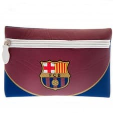 Image of FC Barcelona Crest Pencil CaseOne Size Maroon/Blue TA6406