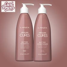 Image of L'Anza Healing Curls Power Butter Shampoo 236ml + Conditioner 236ml