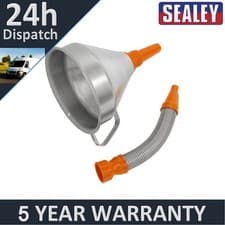 Image of Sealey Metal Flexible Spout Funnel with Filter 200mm FM20F