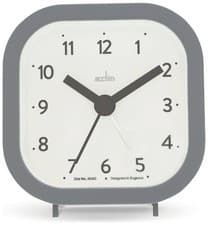 Image of Acctim Hilda Analogue Alarm Clock Non Ticking Sweep Crescendo Backlight-UK