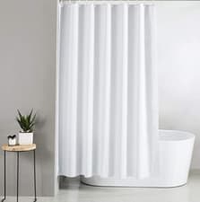 Image of Blue Canyon Extra Long Shower Curtains 100% Polyester Shower Curtain | Anti-Bac