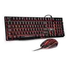 Image of Rii RK108 Gaming Keyboard and Mouse Set,Wired LED Light Up Keyboard Mouse with 3