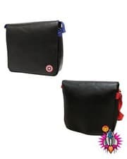 Image of OFFICIAL MARVEL AVENGERS CAPTAIN AMERICA IRON MAN MESSENGER RECORD SCHOOL BAG