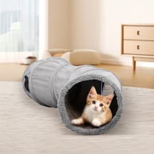 Image of Cat Tunnel Pet Toy Hide and Seek Play Tunnel Interactive Toy Foldable NestTunnel