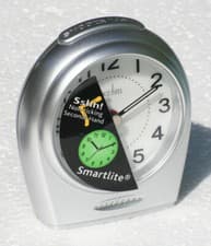 Image of ACCTIM BROADWAY SWEEP ALARM CLOCK WITH SMARTLITE AVAILABLE IN A CHOICE OF COLOUR