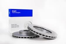 Image of Delphi BG4743C 2x Brake Discs Front Fits Hyundai Bayon i20 Active Kia Rio Stonic