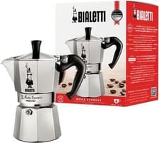 Image of Bialetti Moka Express 6 Cup Aluminium Espresso Maker 270ml Stovetop Italy - NEW