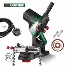 Image of Parkside Chain Sharpener Tool 85w Electric Bench Chainsaw Disc Filer with LED