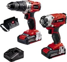 Image of EINHELL Cordless Drill & Impact Driver Set with 2 x Batteries 8V Power X-Change