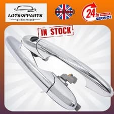 Image of NEW Outer Door Handle Front Left and Right for Fiat 500 500 C 312 07-22 Chrome