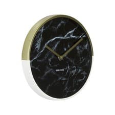 Image of Karlsson Marble Delight Wall Clock Black 30cm