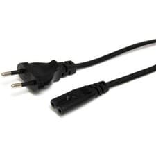 Image of Startech (1m) Standard Laptop Power Cord - EU to C7 Power Cable Lead