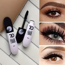 Image of 7D Fiber Mascara Set Waterproof Durable Curling Mascara Sweatproof Mascara BLACK