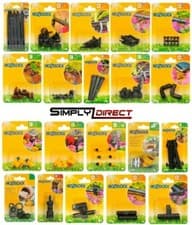 Image of Hozelock Complete Range Garden Watering Hose Tap Plastic Connector Fittings 