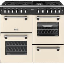 Image of Stoves 444411857 Richmond 100cm Dual Fuel Range Cooker 7 Burners Cream A/A/A