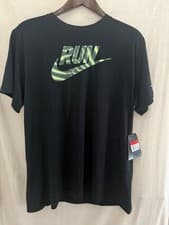 Image of BNWT Nike Swoosh Camo Logo Dri-Fit Running T-Shirt Mens (Large) RRP £25