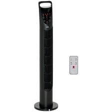 Image of HOMCOM 78.5 cm Oscillating Tower Fan with Remote Control, 7.5H Timer, 3 Speed 3