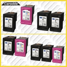 Image of Selection Of Refilled HP 300XL Ink Cartridges - Black / Colour