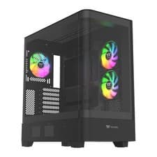 Image of Thermaltake View 290 TG ARGB, Black, Mid Tower Chassis, Curved TG Window, 3x 120