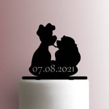 Image of Custom Lady and The Tramp - Acrylic Cake Topper