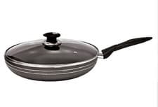 Image of Non-Stick Coating Frying Pan with Glass Lid Induction Compatible 22cm To 32cm