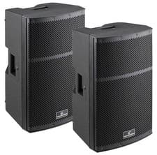 Image of Pair of 12" Powered Speakers with 500 Watt Internal Amplifier