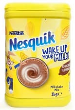 Image of Nestle Nesquik Chocolate Powder Drink Vitamins Milkshake Nesquick Tub 1kg