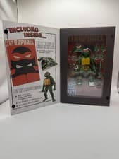 Image of BST AXN Teenage Mutant Ninja Turtles - Raphael Exclusive Figure & Comic Book