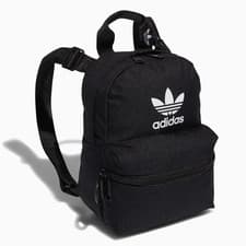 Image of Adidas Originals Trefoil 2.0 Mini Backpack Black/White Small Travel Bag NWT