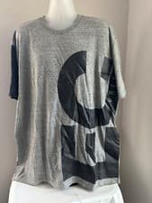 Image of Ecko Unltd Grey Marled Block Logo Crew Neck Tee Size 3XL