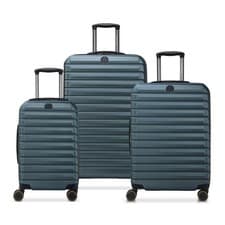 Image of Delsey Helium Edge 2.0 Hardside 3-Piece Set Green Spinner Luggage