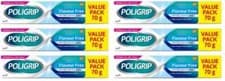 Image of Poligrip Flavour Free Denture Fixative Cream Value Pack 70g x 6 Pack