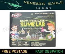 Image of PLAYZ GLOW IN THE DARK SLIME LAB SCIENCE ACTIVITY SET 19 DIFFERENT EXPERIMENTS