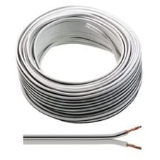 Image of 2 Core 13 Strand 0.2mm White & Black Loud Speaker Cable Wire Price Per Metre