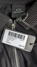Image of Armani Exchange Polo Long Sleeve Black XM000059.AF103623 - 1/4 Zip - M - BNWT