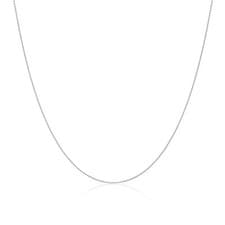 Image of 9ct White Gold Faceted Trace Chain 16 - 22 Inches