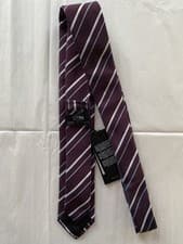 Image of BNWT Hugo Boss Striped 100% Silk Tie