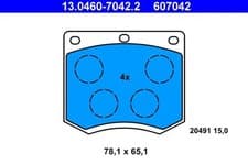 Image of Brake pads 13.0460-7042.2 ATE for FORD ESCORT Mk II CORTINA V GRANADA GRANADA II