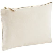 Image of Westford Mill Canvas Travel Accessories/Cosmetics Zip-up Bag RW4674