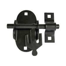 Image of 5 X Timco Taurus Oval Padbolt 100mm 4” With Quality Fixings in Black