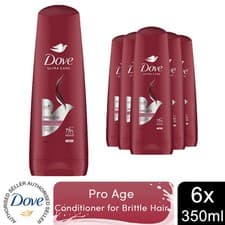 Image of Dove Nourishing Conditioner Pro-Age for Brittle & Damaged Hair 350ml, 6 Pack