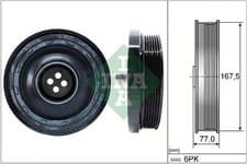 Image of BELT PULLEY, CRANKSHAFT INA 544 0137 10 FOR BMW