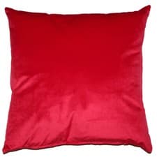Image of Opulence Velvet Filled Cushion Scarlet
