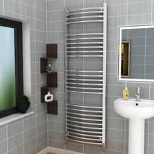 Image of BLYSS CHROME BATHROOM TOWEL WARMER CENTRAL HEATING RADIATIOR BLYSS BRAND NEW